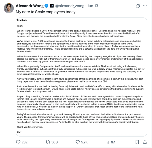 在线股票配资门户 150亿美元！28岁华裔天才官宣加入Meta，扎克伯格掀翻AI牌桌