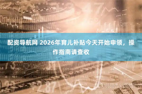 配资导航网 2026年育儿补贴今天开始申领，操作指南请查收